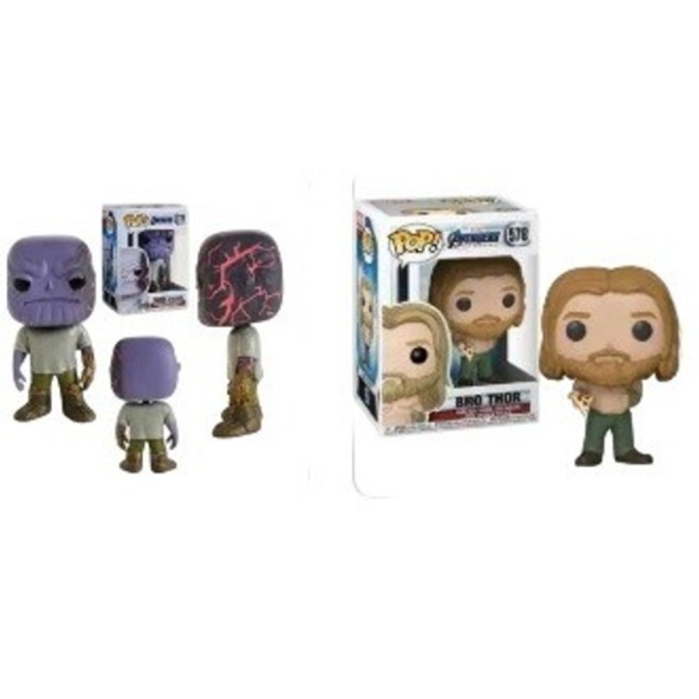 Funko Pop Marvel Avengers Endgame Thanos 579 Bro Thor‎ 578 Vinyl Figure Set